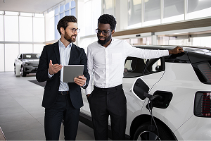 Salesman Referring EV Customer