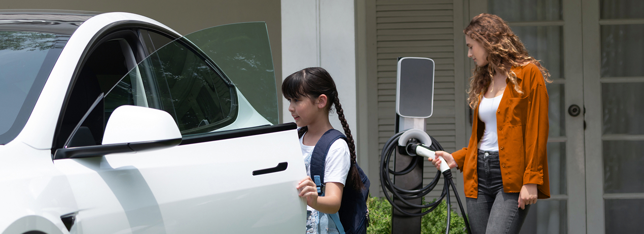 Charging Electric Vehicle at Home