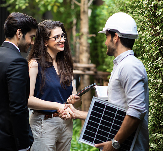 Real Estate Solar Installers meeting with Property Managers